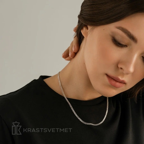 Цепь из серебра 925, плетение «Нонна»